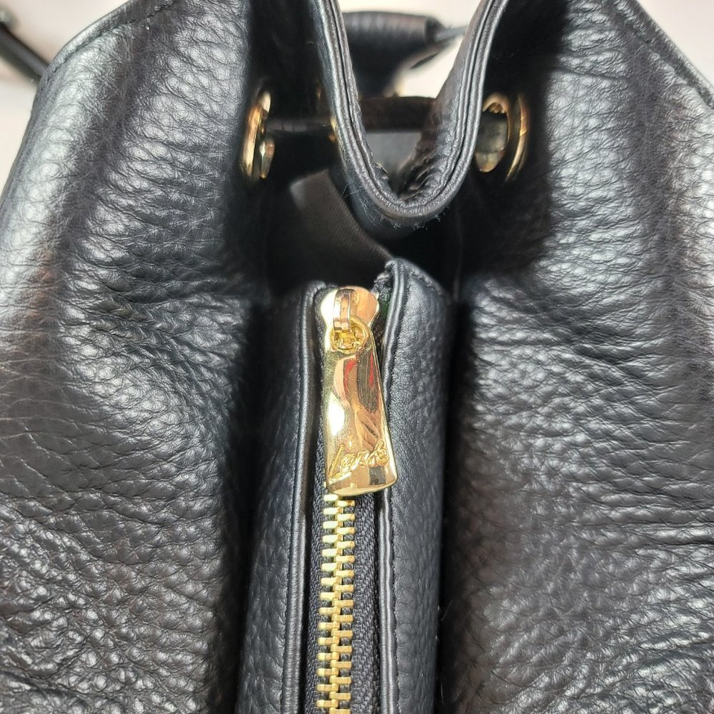 Jimmy Choo Tote Bag in Black Calfskin Lather with Gold Accessories - Picture 7 of 16
